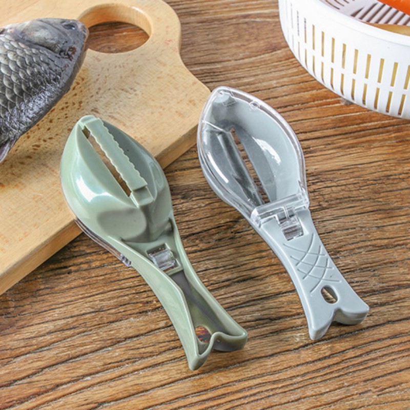 Fish Scale Brush and Skin Scraper – Quick Clean Kitchen Tool
